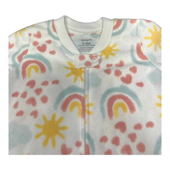 Carter’s Baby Girls Sleep Sacks 0-3 Months Lot Of 3 - Picture 9 of 10